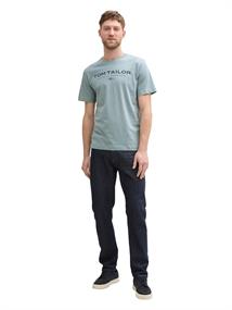 T-Shirt aus Baumwolle mit Logo-Print grey mint