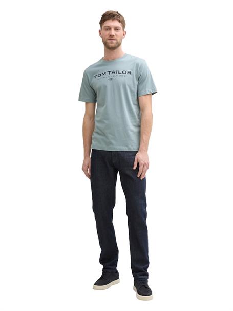 T-Shirt aus Baumwolle mit Logo-Print grey mint