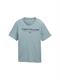 T-Shirt aus Baumwolle mit Logo-Print grey mint