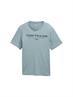 T-Shirt aus Baumwolle mit Logo-Print grey mint