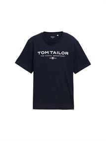 T-Shirt aus Baumwolle mit Logo-Print sky captain blue