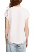 T-Shirt aus Baumwolljersey mit Grafikprint light pink