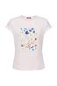 T-Shirt aus Baumwolljersey mit Grafikprint light pink