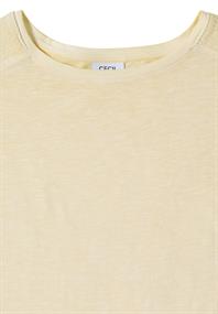 T-Shirt aus Jersey im Garment Dye Look buttermilk yellow