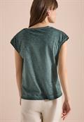 T-Shirt aus Jersey im Garment Dye Look palm breeze green