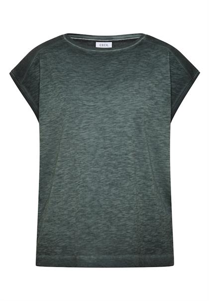 T-Shirt aus Jersey im Garment Dye Look palm breeze green