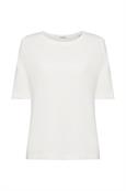T-Shirt aus Leinenmix off white