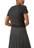 T-Shirt aus Lyocell schwarz