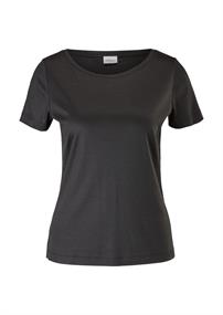 T-Shirt aus Lyocell schwarz