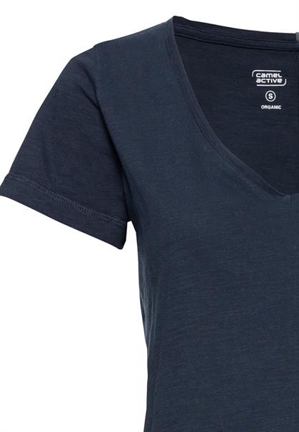 T-Shirt aus Organic Cotton-Jersey dark navy