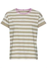 T-Shirt aus Organic Cotton straw stripes