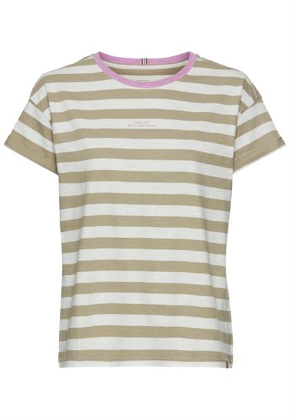 T-Shirt aus Organic Cotton straw stripes