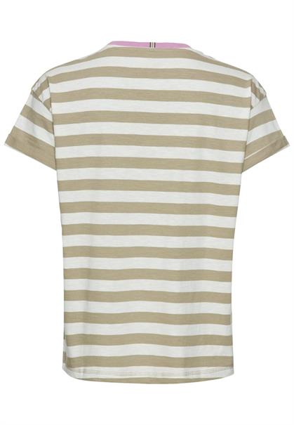 T-Shirt aus Organic Cotton straw stripes