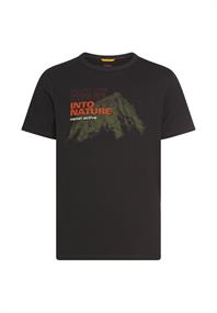 T-Shirt aus reiner Baumwolle asphalt
