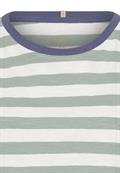 T-Shirt aus reiner Baumwolle jade- milk white