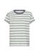 T-Shirt aus reiner Baumwolle jade- milk white