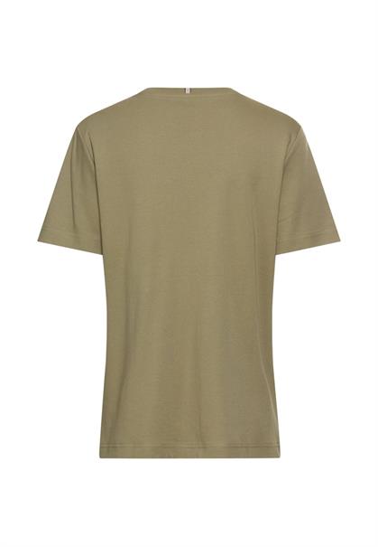 T-Shirt aus reiner Baumwolle light khaki