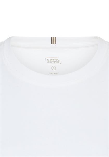 T-Shirt aus reiner Baumwolle milk white