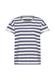 T-Shirt aus reiner Baumwolle ocean blue- milk whi