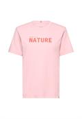 T-Shirt aus reiner Baumwolle pink