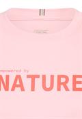 T-Shirt aus reiner Baumwolle pink