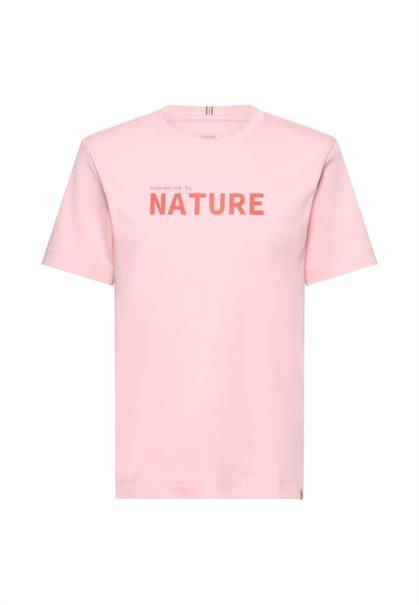 T-Shirt aus reiner Baumwolle pink