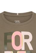T-Shirt aus reiner Baumwolle shadow khaki
