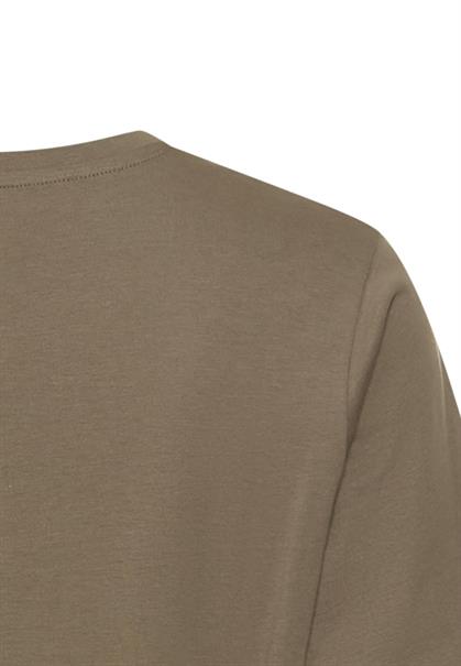 T-Shirt aus reiner Baumwolle shadow khaki