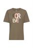 T-Shirt aus reiner Baumwolle shadow khaki