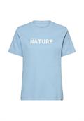 T-Shirt aus reiner Baumwolle soft blue