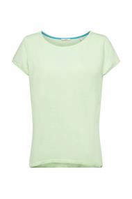 T-Shirt aus Slub Baumwolle citrus green