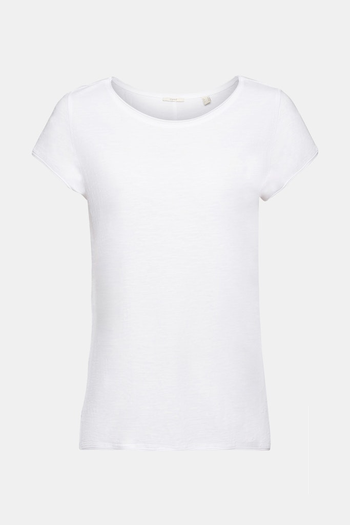 Slub Damen T-Shirt navy aus online Baumwolle bei bequem Esprit kaufen T-Shirt