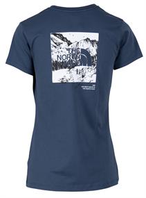 T-Shirt Graphic Half Dome blau