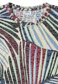 T-Shirt im Ausbrenner-Look mit Print palm breeze green