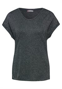 T-Shirt im Glanz-Look hunter green