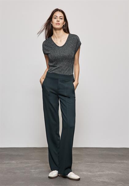 T-Shirt im Glanz-Look hunter green