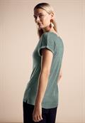 T-Shirt im Glanz-Look seafoam green