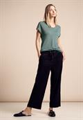 T-Shirt im Glanz-Look seafoam green