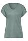 T-Shirt im Glanz-Look seafoam green