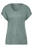 T-Shirt im Glanz-Look seafoam green