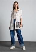 T-Shirt im Glanz-Look smooth sand beige