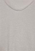 T-Shirt im Glanz-Look smooth sand beige