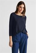 T-Shirt im Lagenlook deep blue