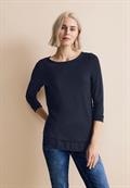 T-Shirt im Lagenlook deep blue