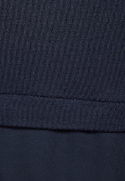 T-Shirt im Lagenlook deep blue