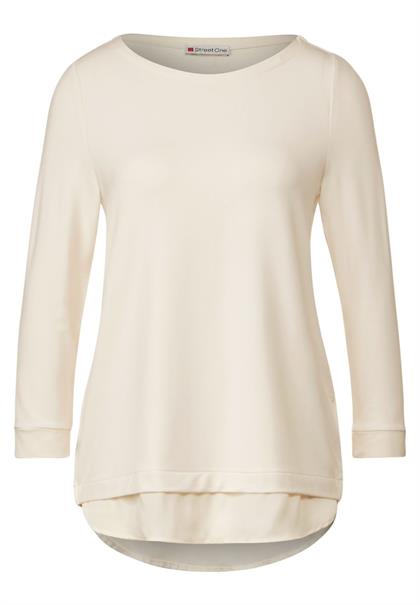 T-Shirt im Lagenlook lucid white