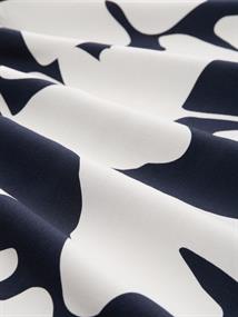 T-Shirt im Material-Mix big navy ginkgo