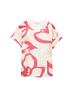 T-Shirt im Material-Mix whisper white
