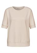 T-Shirt im Silk-Look smooth sand beige