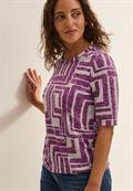 T-Shirt in Ausbrenner-Optik anemone pink